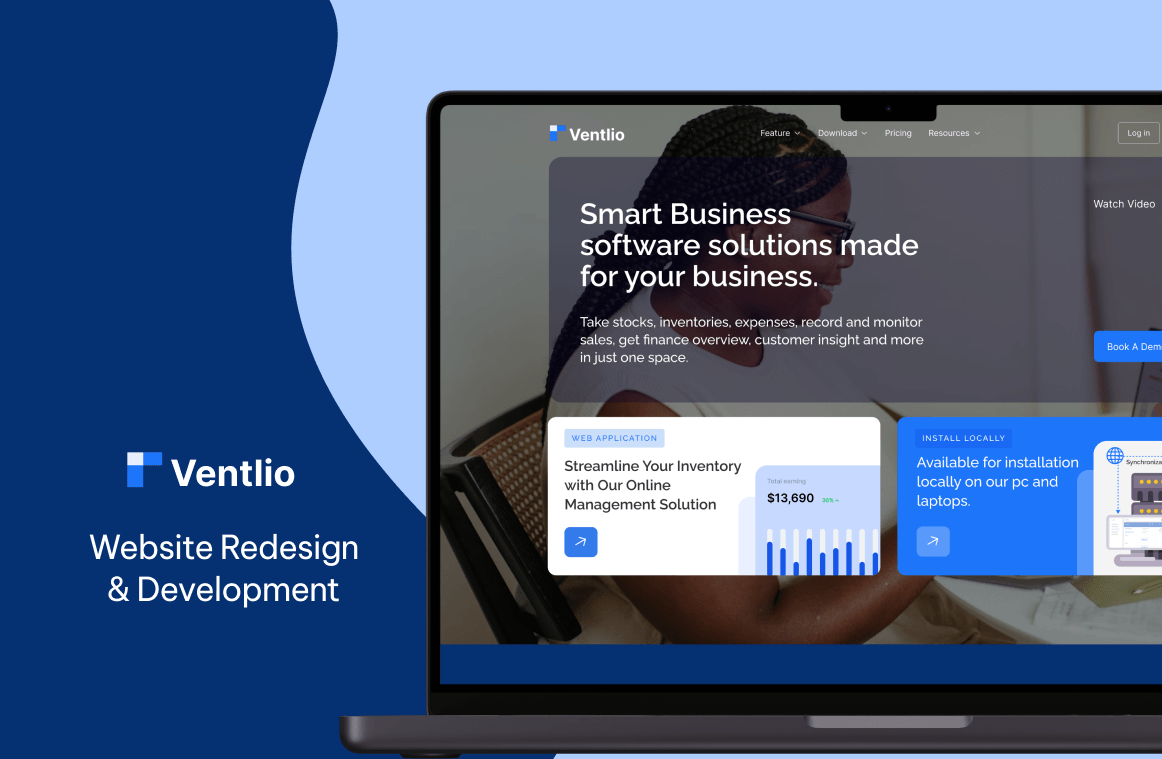 Ventlio: Website Redesign And Development